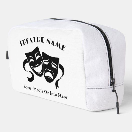 Personalized Theater Acting Class Logo Or Name Waschbeutel (Rechte Ecke)