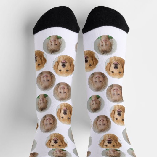 Personalized Three-Photo Face Socks | Custom Gift Socken (Oben)