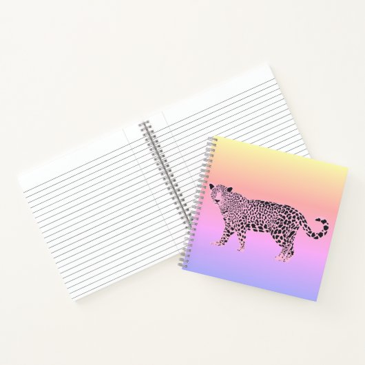 Personalized Tiger Notebook - Yellow Notizblock (Innenseite)