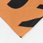 Personalized Tiger Stripes Orange Black Animal Fleecedecke (Ecke)