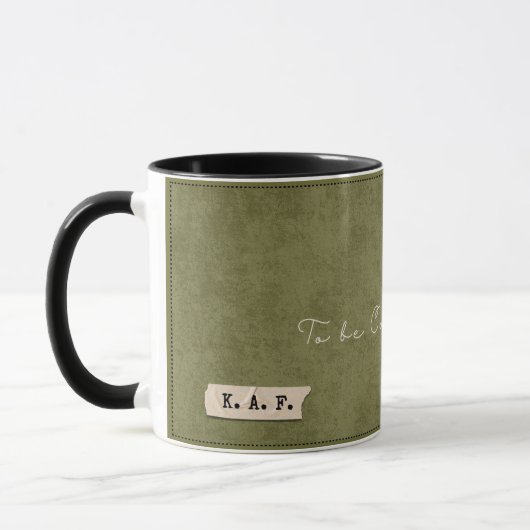 Personalized "To Be Continued" Forest Storyteller  Tasse (Links)