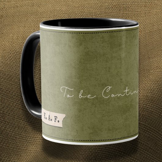 Personalized "To Be Continued" Forest Storyteller Tasse