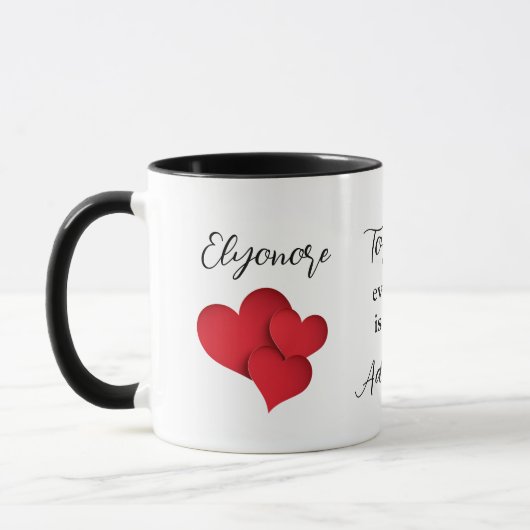 Personalized Together Every Day Adventure Quote Tasse (Links)