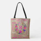 Personalized Tote Add Your Name  Tasche (Rückseite)