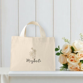 personalized tote bags with flowers mini stoffbeutel