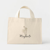 personalized tote bags with flowers mini stoffbeutel (Vorne)