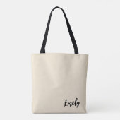 Personalized Tote,  Bridesmaid Gift, Custom Name  Tasche (Rückseite)