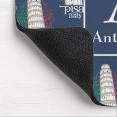 Personalized Tower of Pisa with Monogram and Name Mousepad (Ecke)