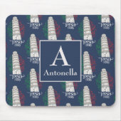 Personalized Tower of Pisa with Monogram and Name Mousepad (Vorne)