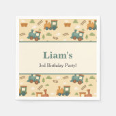 Personalized Train Birthday Party  Serviette (Vorderseite)