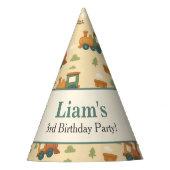 Personalized Train Kid Birthday  Partyhütchen (Vorderseite)