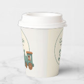 Personalized Train Photo Birthday Party Pappbecher (Rechts)