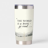 Personalized Travel Motivation Quote | The World Thermobecher (Rückseite)