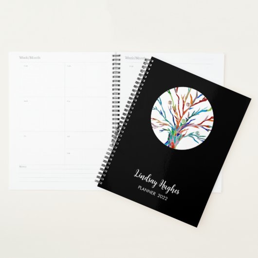 Personalized Tree of Life Black Planer (Anzeige)