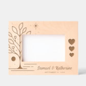 Personalized Tree of Life Wood Anniversary Geätzte Rahmen (Vorderseite)