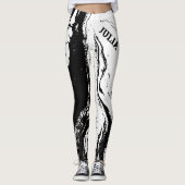 Personalized Trendy Abstract Design Leggings (Vorderseite)