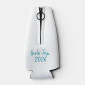 Personalized Tropical Island Flaschenkühler (Rückseite)