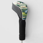 Personalized Tropical Island Golf Course Scene Headcover (angewinkelt)