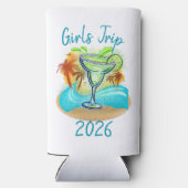 Personalized Tropical Island Selters Dosenkühler (Rückseite)