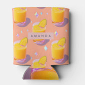 Personalized Tropical Mango Smoothie Style Dosenkühler (Rückseite)