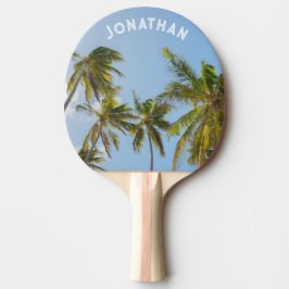 Personalized Tropical Palm tree Tischtennis Schläger
