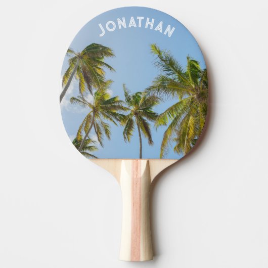 Personalized Tropical Palm tree Tischtennis Schläger (Vorderseite)