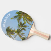 Personalized Tropical Palm tree Tischtennis Schläger (Seitenansicht)