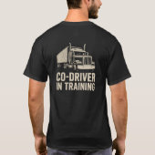 Personalized Trucker Dad Shirt with Semi Truck  (Rückseite)