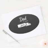 Personalized Trucker Dad Sticker with Semi Truck  (Umschlag)