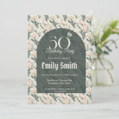 Personalized Tulip Petal Romantic Party Einladung (Stehend Vorderseite)