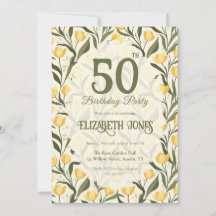 Personalized Tulip Themed Birthday