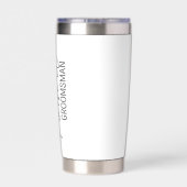 Personalized Tumbler for Men, Gift for Him, Grooms Thermobecher (Rückseite)