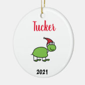 Personalized turtle pet christmas ceramic ornac keramik ornament (Links)