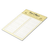 Personalized Two Column Honey Do List Notepad Notizblock (angewinkelt)