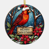 Personalized Two-Sided Cardinal Ornament  (Vorne)