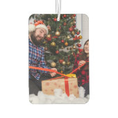 Personalized Two Sided Family Christmas Photo Autolufterfrischer (Rückseite)