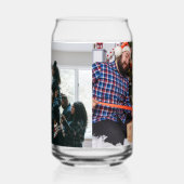 Personalized Two Sided Family Christmas Photo Dosenglas (Links)