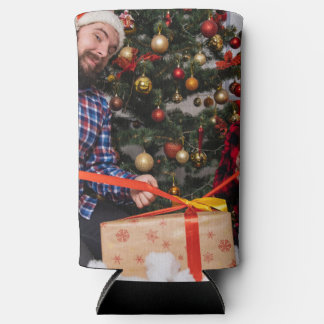 Personalized Two Sided Family Christmas Photo Selters Dosenkühler