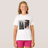 Personalized Two Sided Family Christmas Photo  T-Shirt (Vorne ganz)