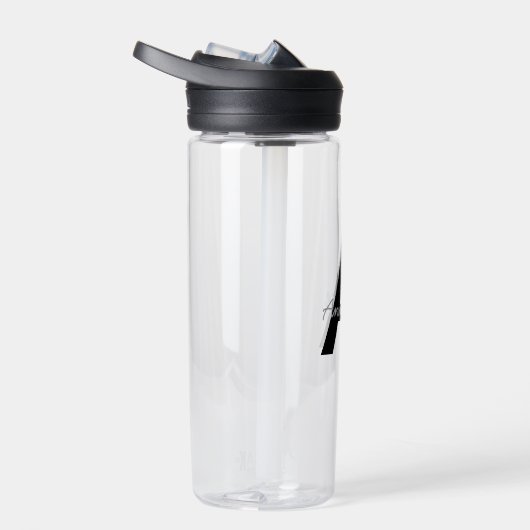 Personalized Typography Monogram Trinkflasche (Rechts)