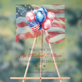 Personalized U.S. Military Retirement Acrylschild (Neutral)