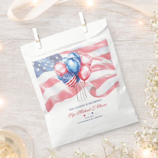 Personalized U.S. Military Retirement Geschenktütchen (Ausgeschnitten)