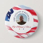 Personalized U.S. Military Retirement Photo Button (Vorderseite)