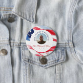 Personalized U.S. Military Retirement Photo Button (Beispiel)