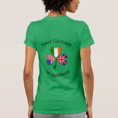 Personalized UK Ireland USA Shamrock Women’s T-Shirt (Rückseite)