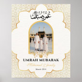 Personalized Umrah Mubarak Photo Poster Custom I (Vorne)