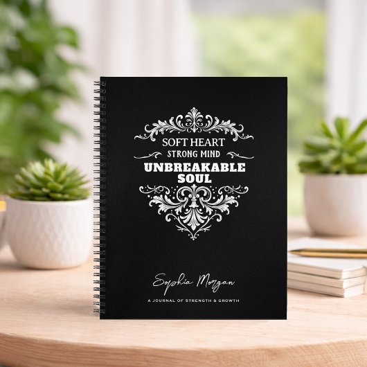 Personalized Unbreakable Soul Spiral Notebook Notizblock