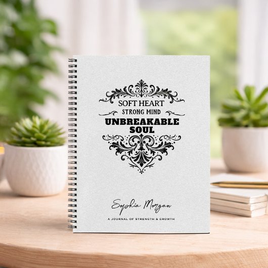 Personalized Unbreakable Soul Spiral Notebook Notizblock