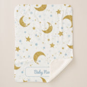 Personalized Under the Stars Soft Blanket  Sherpadecke (Vorderseite)