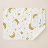 Personalized Under the Stars Soft Blanket  Sherpadecke (Vorderseite (Horizontal))